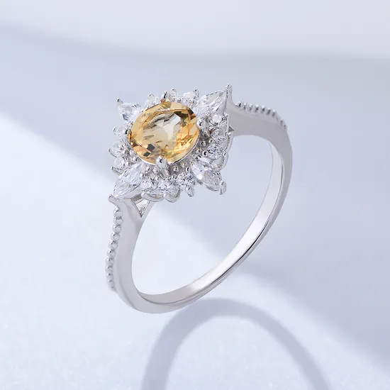 Fashion Jewelry 18K Gold Plated Rings for Women Men Wedding Rings Engagement Gold Ring Custome Design for Couples Fine 925 Sterling Silver Ring Jewelry