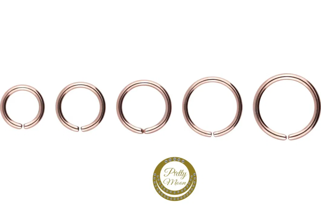 316L Surgical Stainless Steel Nose Ring O-Ring Bendable