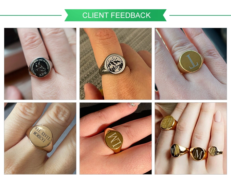 Personalize Custom Jewelry Gold Vermeil Men and Women Engravable Blank Signet Ring Unisex 925 Sterling Silver Signet Ring