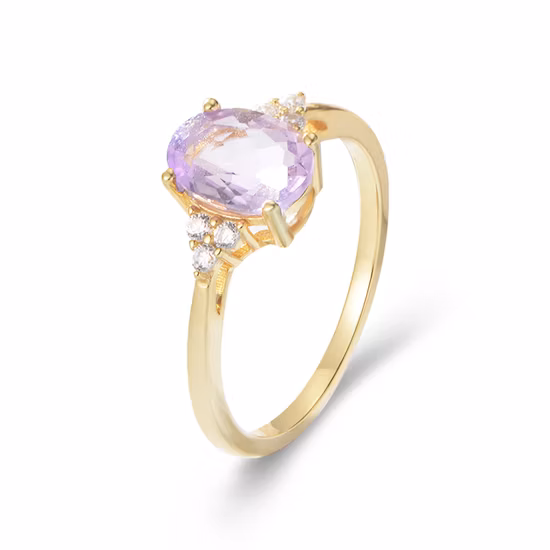 Fashion Jewelry 18K Gold Plated Rings for Women Men Wedding Rings Engagement Gold Ring Custome Design for Couples Fine 925 Sterling Silver Ring Jewelry
