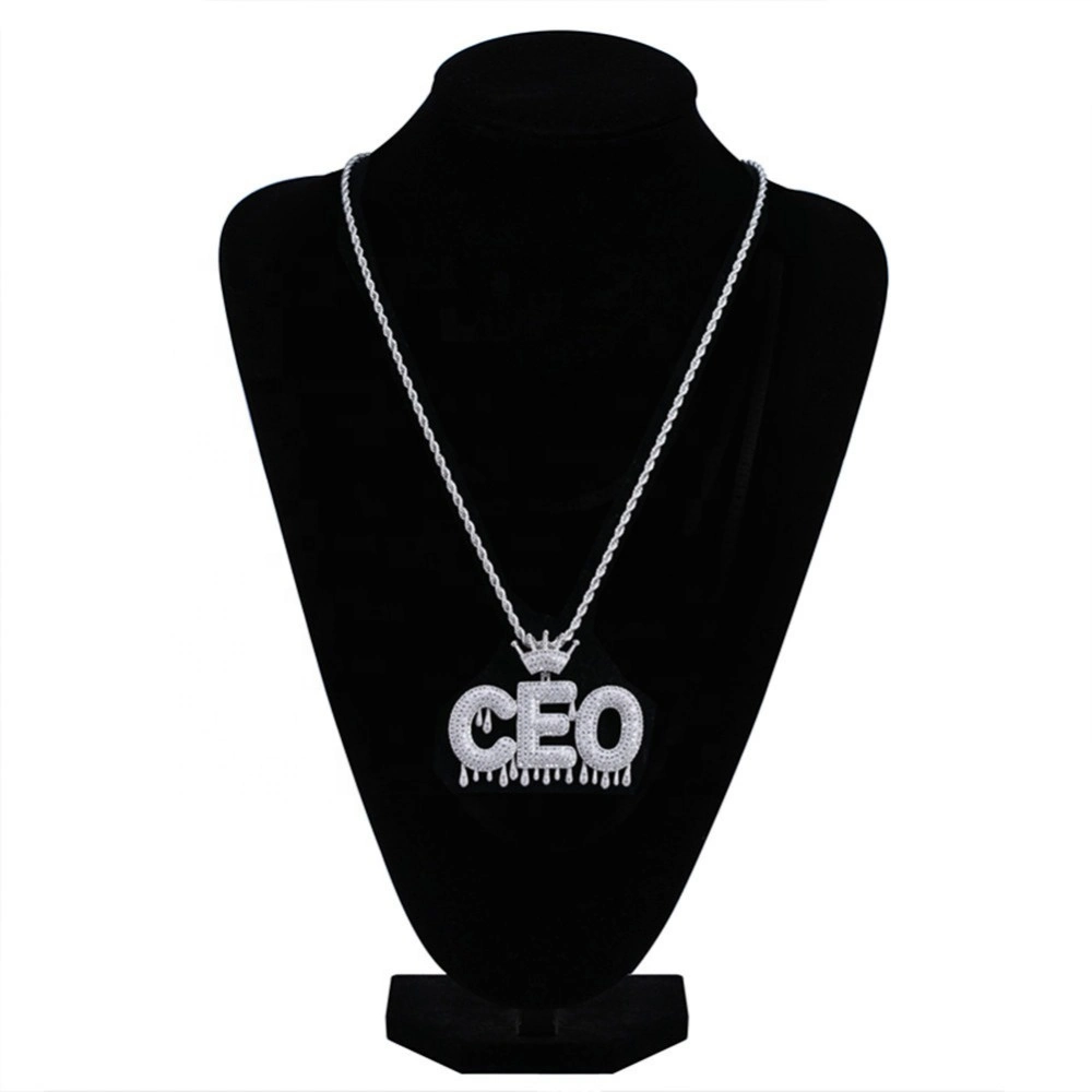 Fashion Jewelry Accessory Necklaces Iced out Charms CZ Hip Hop Men&prime; S Jewelry with Gold Silver Tennis Chains Accessories