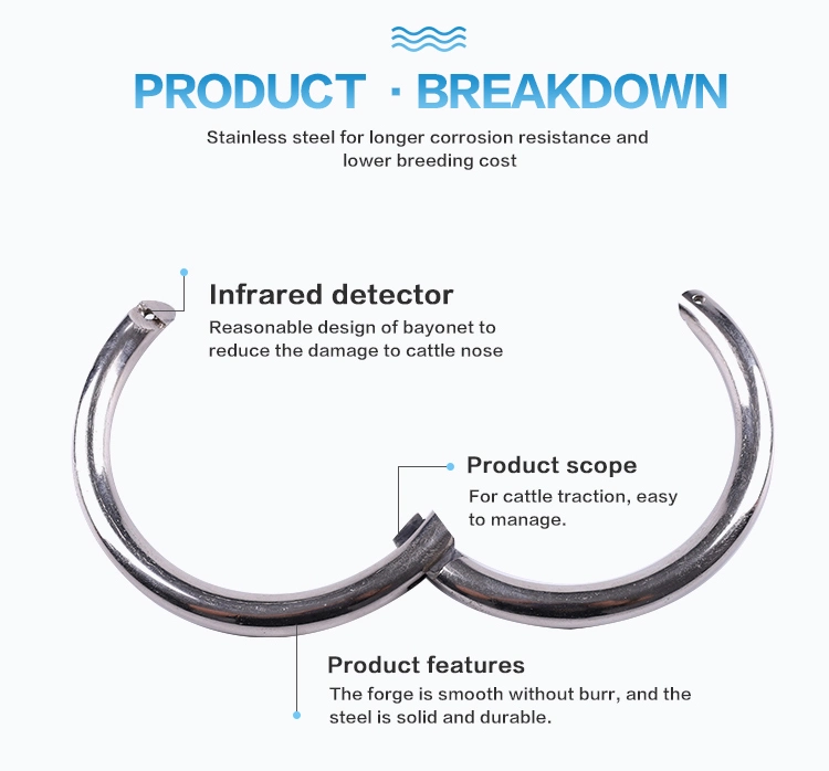 High Quality Satinless Steel or Brass Bull Lead Nose Ring