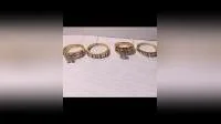 OEM 925 Silver 14K 10K Solid Gold Trendy Trio Color Trio Set Engagement Ring Gold Jewelry