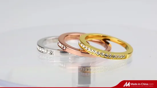 S925 Silver Trinity Ring Fashion Jewelry 18K Rose Gold Rhodium Plated Rings