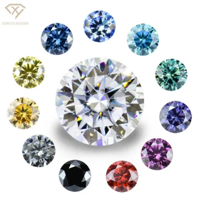 Xingyue Gemston Factory Price Wholesale Gra Certified White Vvs D Ef Gh Colored Black Pink Blue Loose Stone Diamond Moissanite
