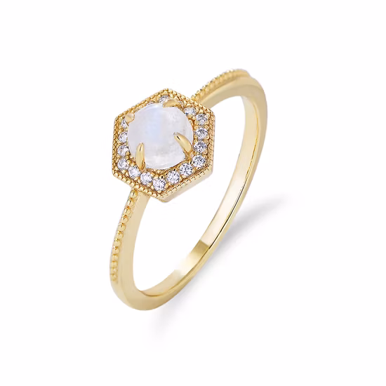Fashion Jewelry 18K Gold Plated Rings for Women Men Wedding Rings Engagement Gold Ring Custome Design for Couples Fine 925 Sterling Silver Ring Jewelry