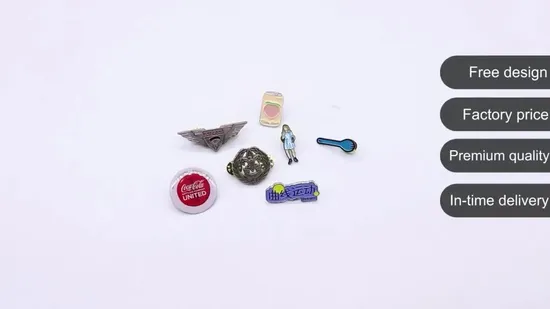 Glitter Flashing Metal Pin& Brooch for Clothing Accessories 