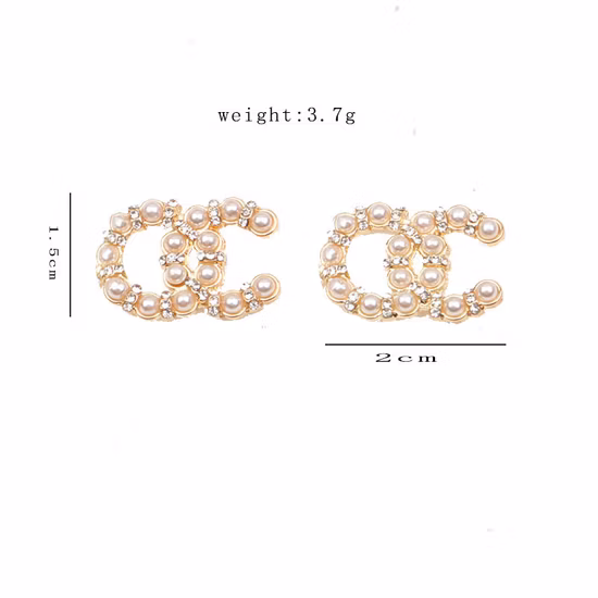 Classical Styles L*V Big Circled Earrings Gold Earrings Fashion Designer Jewelry