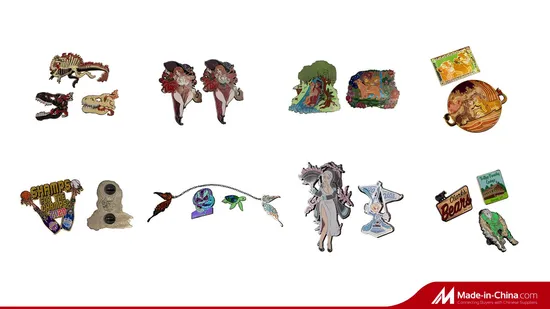 Fashion Design Lapel Pin Metal Badge Soft Enamel Glitter Hard Enamel Pin Pears Custom 