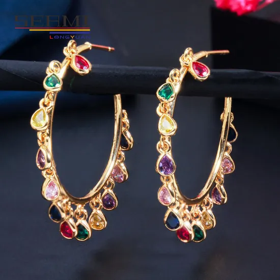 Hook Freshwater Pearl Simple Long Slim Earrings Jewelry 