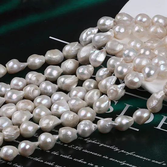 Natural Baroque Pearl Necklace Handmade Jewelry 