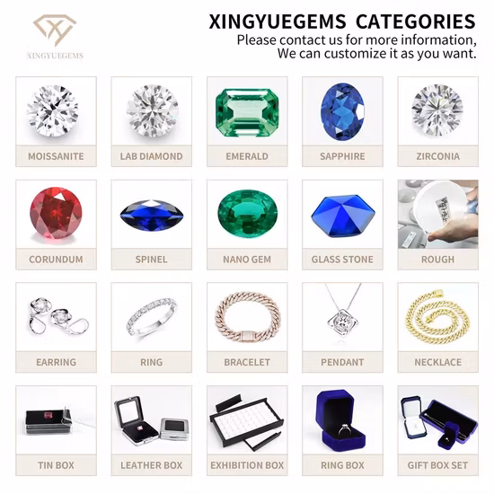 Xingyue Wholesale Gra Fancy Hundred Jubilee Cherry Blossom Portuguese Rose Old European Cut Round Loose Diamond Stone Moissanite